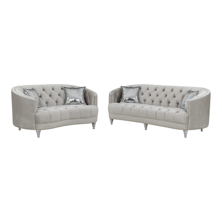 Rosdorf Park 2 Piece Velvet Living Room Set Wayfair